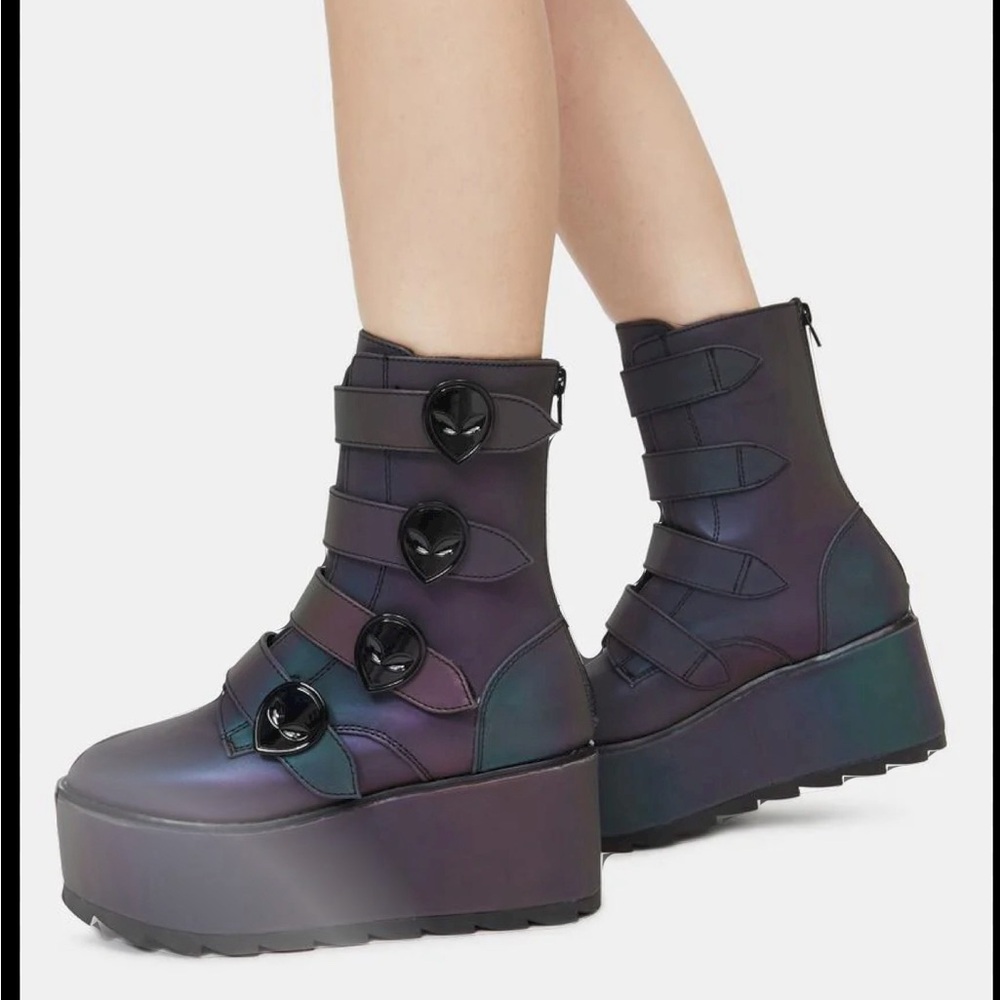 Dolls Kill YRU Karma Alien Platform Boots